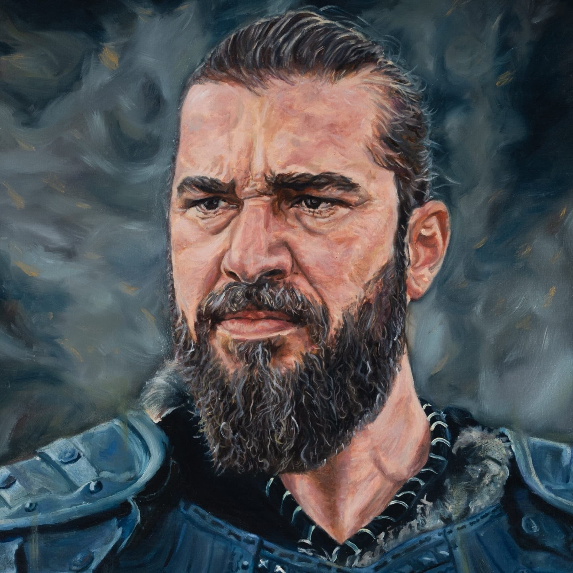 Engin Altan (Ertugrul) portrait by Hamda Farooq